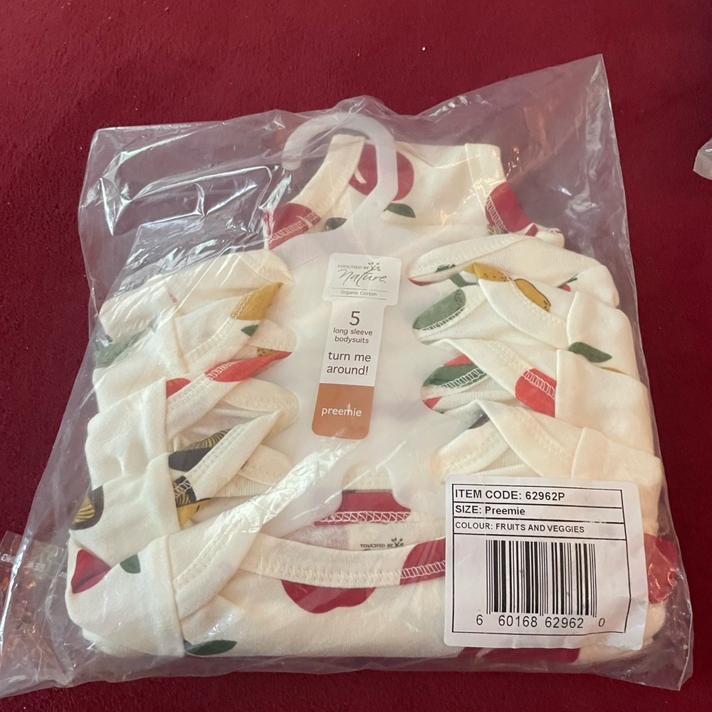 Touched by Nature Organic Cotton Preemie Bodysuits NWT - Picture 5 of 5